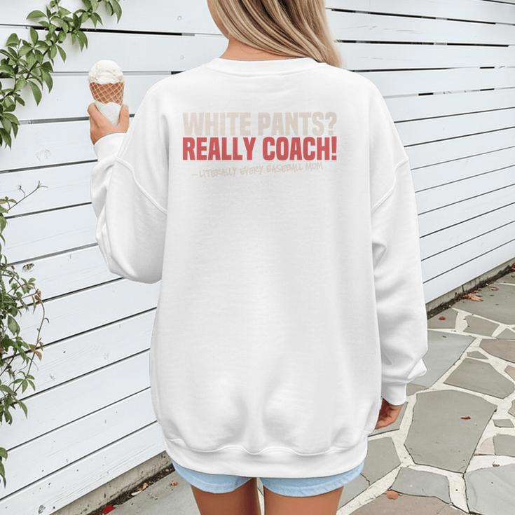 Baseball Mom Mama Baseball Lover Premium Women's Sweatshirt Back Print