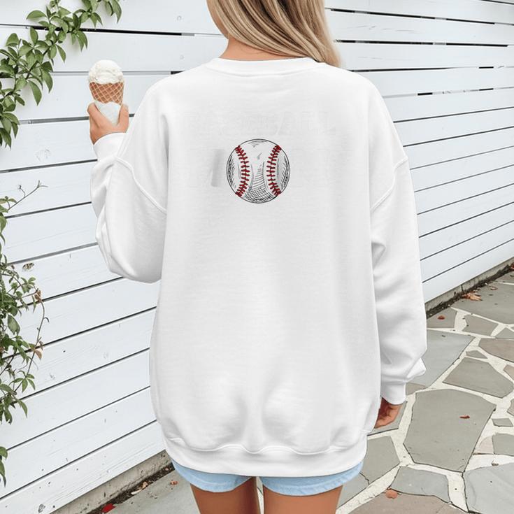 Baseball MOM Mother's Day Baseball Game Cheer Mom Raglan Baseball Tee Women's Sweatshirt Back Print Baseball MOM Mother's Day Baseball Game Cheer Mom Raglan Baseball Tee Women's Sweatshirt Back Print