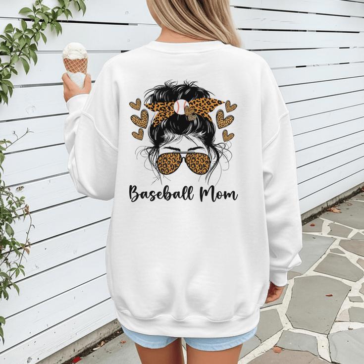 Baseball Mom Baseball Player Mom Women's Sweatshirt Back Print