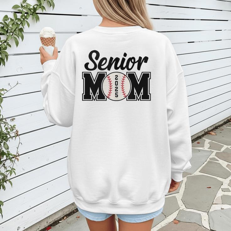 Baseball Mom Senior 2025 Mama Baseball Players High School Women's Sweatshirt Back Print