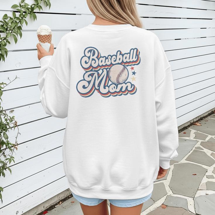 Baseball Mom Squad Women's Sweatshirt Back Print