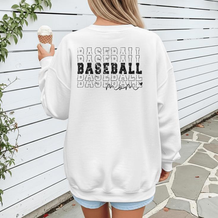 Baseball Mom Vintage Sporty Humor Women's Sweatshirt Back Print