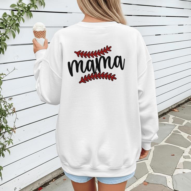 Custom Hustle Tball Tee Ball Baseball Mom Women's Sweatshirt Back Print
