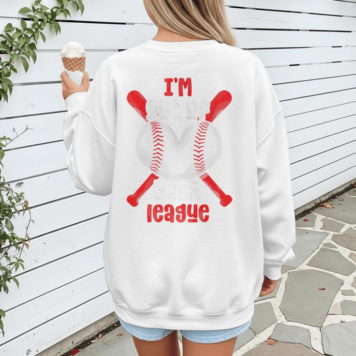 Cute Baseball Mom Out Of Your League Mommy Sports Players Premium Women's Sweatshirt Back Print Cute Baseball Mom Out Of Your League Mommy Sports Players Premium Women's Sweatshirt Back Print