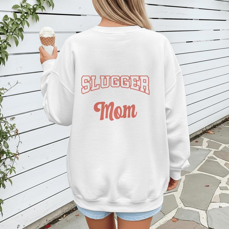 My Favorite Little Slugger Calls Me Mom Proud Baseball Mom Women's Sweatshirt Back Print My Favorite Little Slugger Calls Me Mom Proud Baseball Mom Women's Sweatshirt Back Print