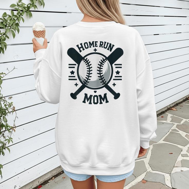 Home Run Mom Shirt Baseball Mom Mother's Day Women's Sweatshirt Back Print Home Run Mom Shirt Baseball Mom Mother's Day Women's Sweatshirt Back Print