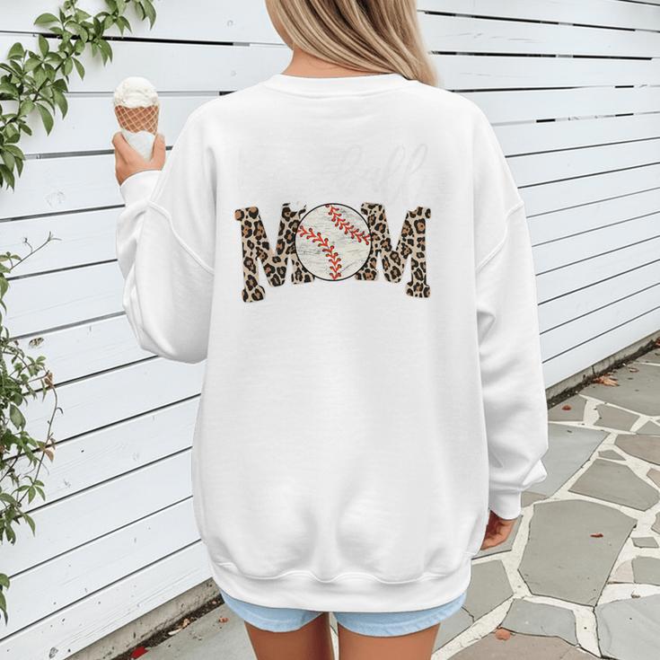 Leopard Baseball Mom Matching Baseball Mama Family Matching Premium Women's Sweatshirt Back Print Leopard Baseball Mom Matching Baseball Mama Family Matching Premium Women's Sweatshirt Back Print