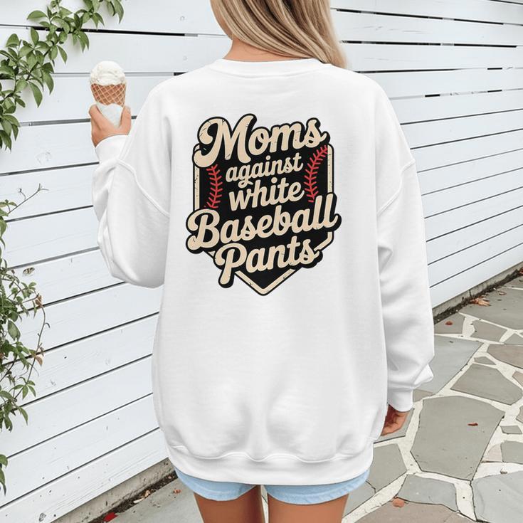 Moms Against Baseball Pants Baseball Mom Premium Tri-Blend Women's Sweatshirt Back Print