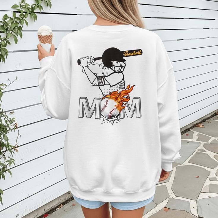 Proud Baseball MOM Sports & Softball Nostalgia Women's Sweatshirt Back Print Proud Baseball MOM Sports & Softball Nostalgia Women's Sweatshirt Back Print