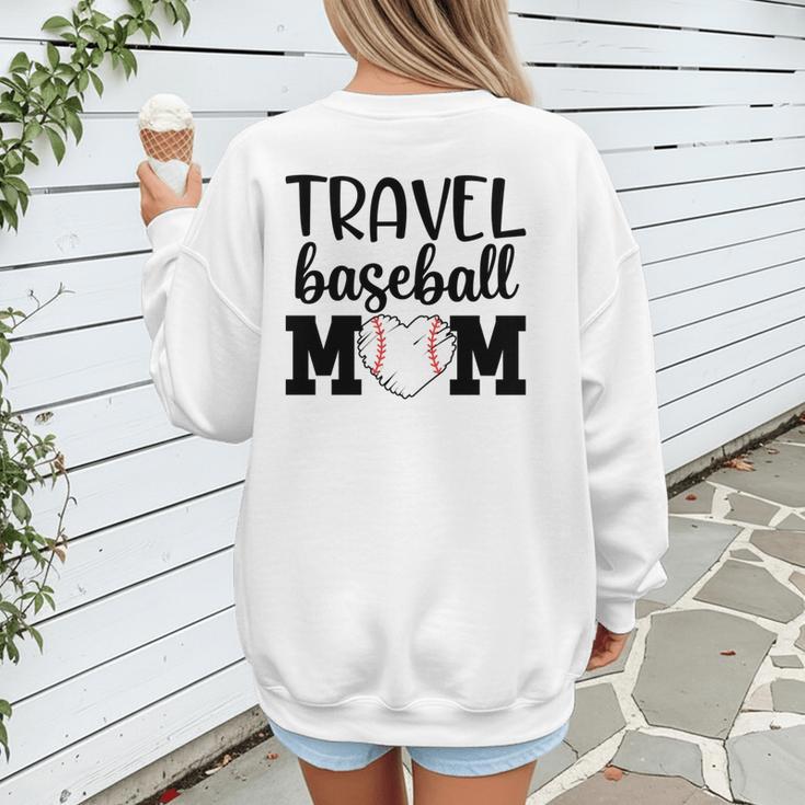 Proud Sports Mom Travel Baseball Mom For Game Day Women's Sweatshirt Back Print