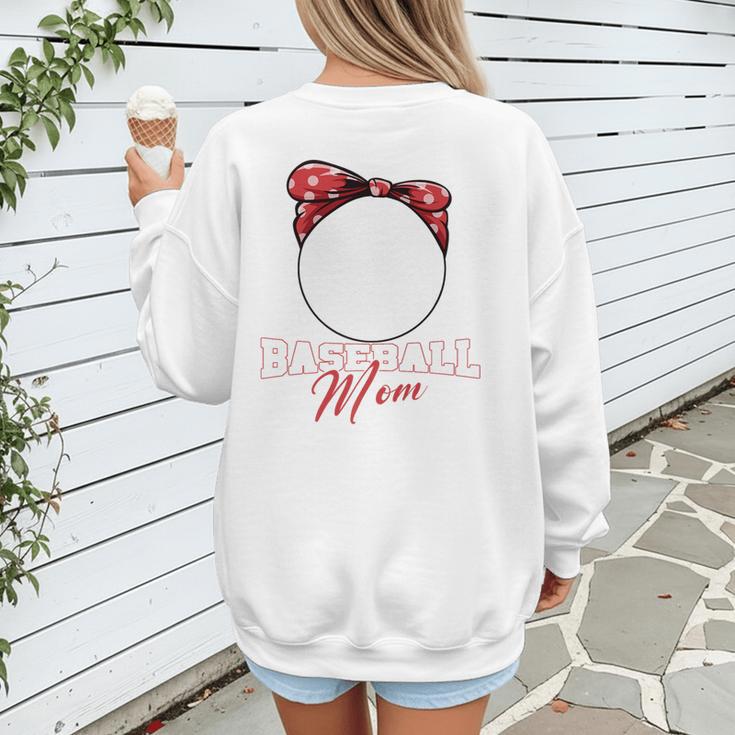 Softball Baseball Mom Floral Tee Mother's Day Premium Women's Sweatshirt Back Print Softball Baseball Mom Floral Tee Mother's Day Premium Women's Sweatshirt Back Print