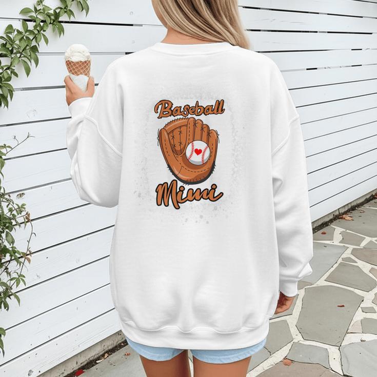 Women Baseball Mom Shirt Baseball Season Shirt Mothers Day Women's Sweatshirt Back Print