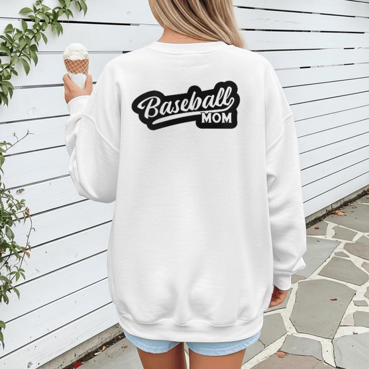 Women's Baseball Softball Baseball Mom Baseball Women's Sweatshirt Back Print