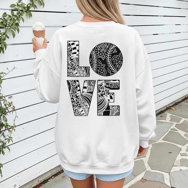 Women's Baseball Softball Baseball Mom LOVE Baseball Women's Sweatshirt Back Print Women's Baseball Softball Baseball Mom LOVE Baseball Women's Sweatshirt Back Print