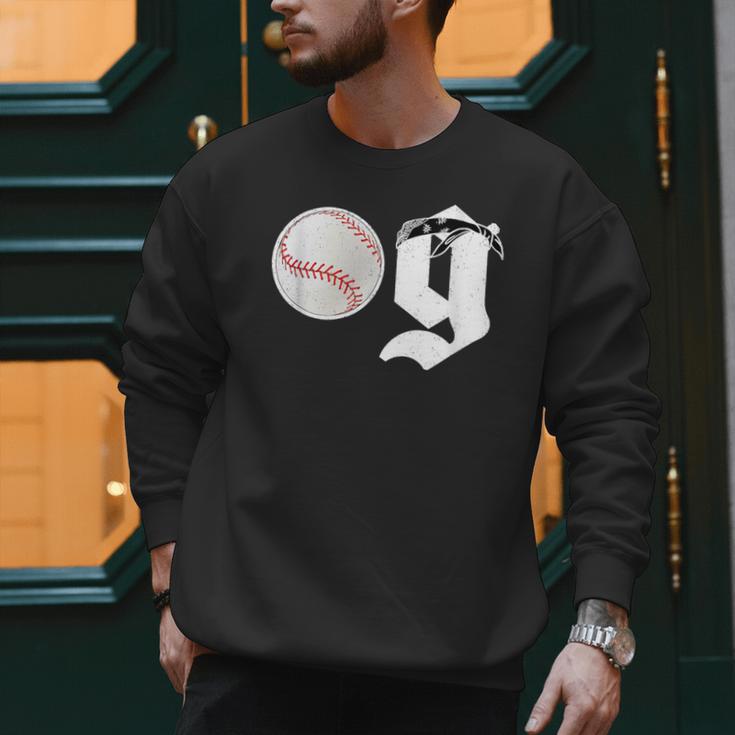 Baseball Dad Coach Old Head OG Old School Baller Men Sweatshirt