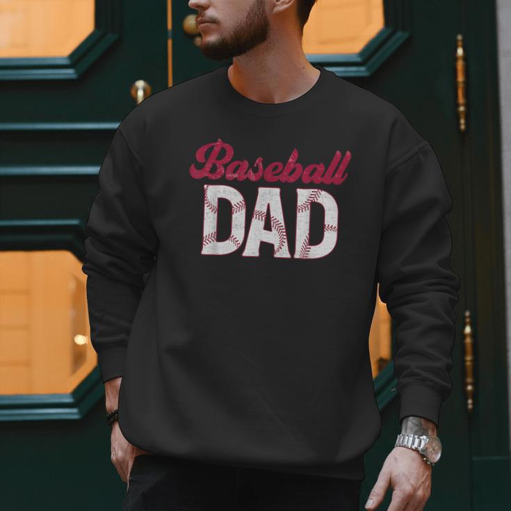 Baseball Dad For Father's Day Dad Daddy Baseball Lover Men Sweatshirt