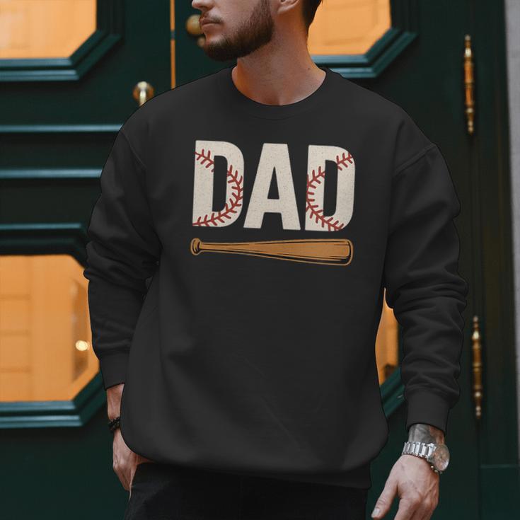 Baseball Dad Novelty Sports Love Fathers Day Men Sweatshirt