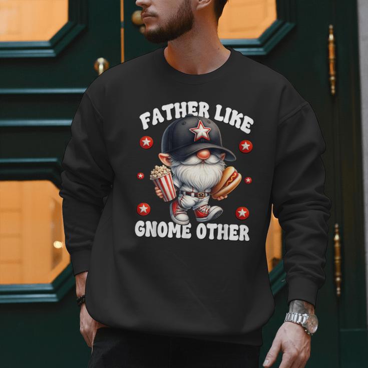 Baseball Dad Saying Hot Dog Gnome Pun For Fathers Day Men Sweatshirt Baseball Dad Saying Hot Dog Gnome Pun For Fathers Day Men Sweatshirt