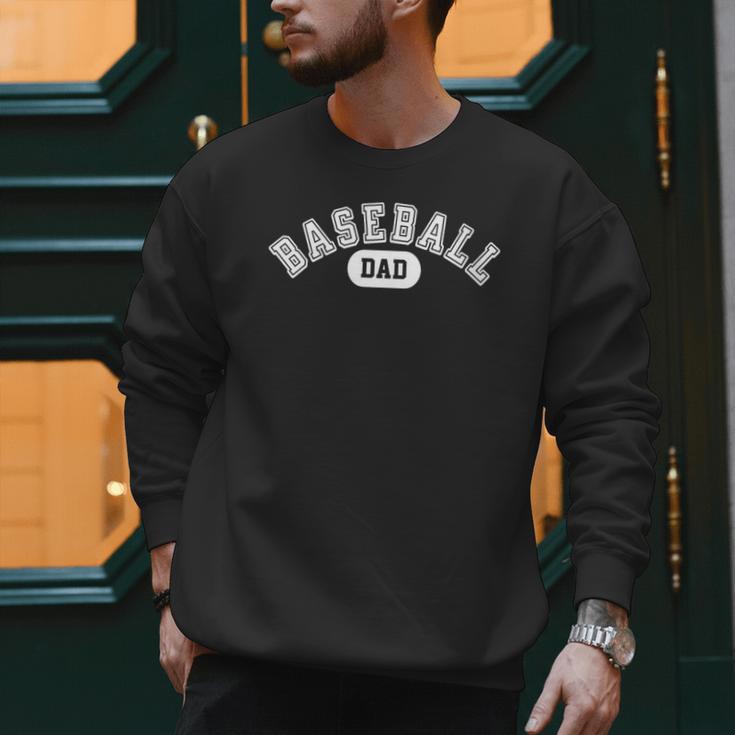 Baseball Dad School Sports Baseball Fan Father's Day Men Sweatshirt Baseball Dad School Sports Baseball Fan Father's Day Men Sweatshirt