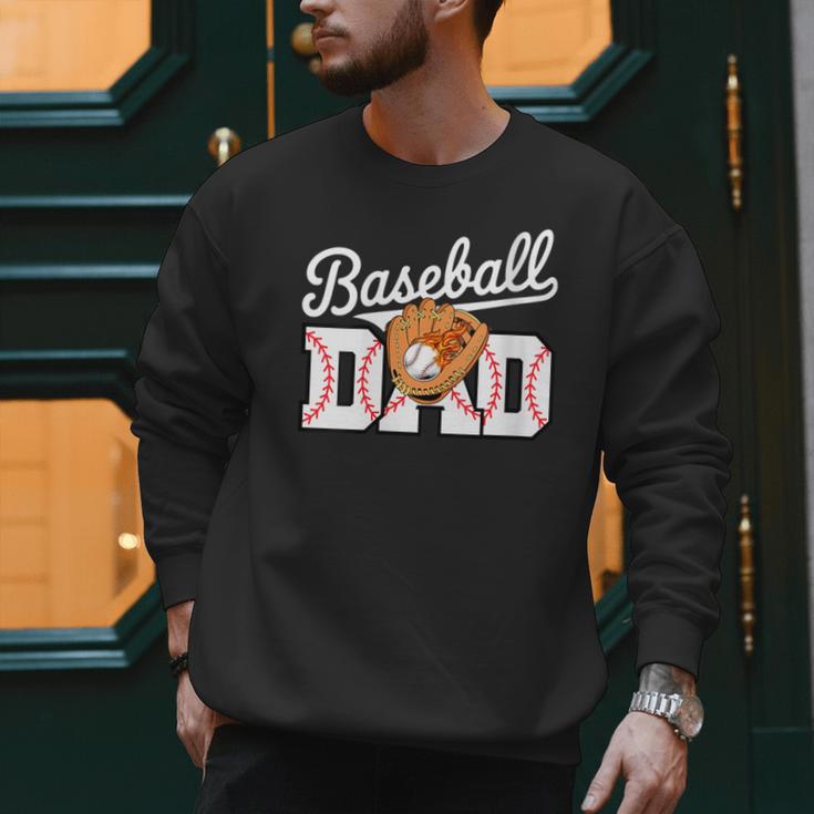 Baseball Dad Vintage Sports Fathers Day Baseball Fan Men Sweatshirt Baseball Dad Vintage Sports Fathers Day Baseball Fan Men Sweatshirt