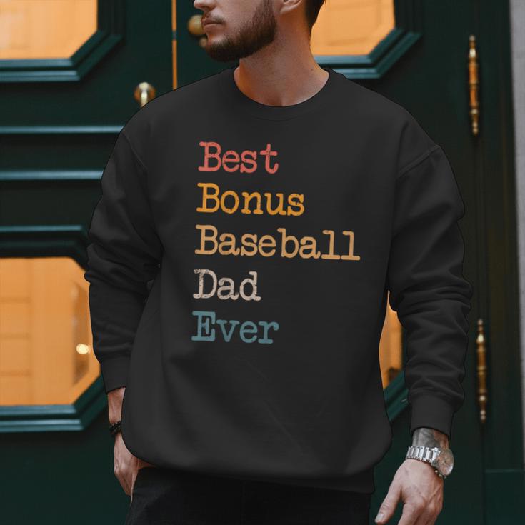 Best Bonus Baseball Dad Ever Softball Stepdad From Daughter Men Sweatshirt Best Bonus Baseball Dad Ever Softball Stepdad From Daughter Men Sweatshirt