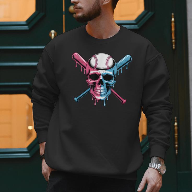 Cool Baseball Ice Cream Dripping Baseball Dad Baseball Lover Men Sweatshirt Cool Baseball Ice Cream Dripping Baseball Dad Baseball Lover Men Sweatshirt