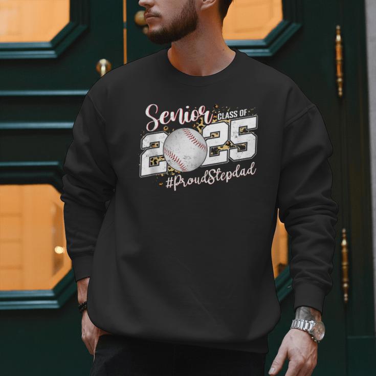 Proud Stepdad Of A 2025 Senior Baseball Dad Graduation Men Sweatshirt Proud Stepdad Of A 2025 Senior Baseball Dad Graduation Men Sweatshirt