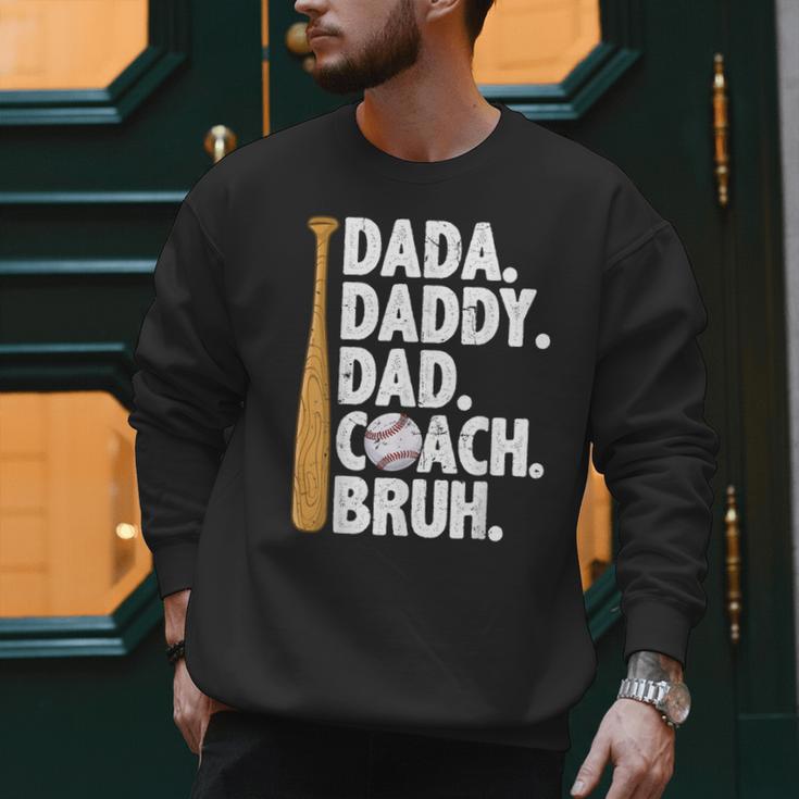 Retro Dada Daddy Dad Coach Bruh Baseball Dad Fathers Day Men Men Sweatshirt Retro Dada Daddy Dad Coach Bruh Baseball Dad Fathers Day Men Men Sweatshirt