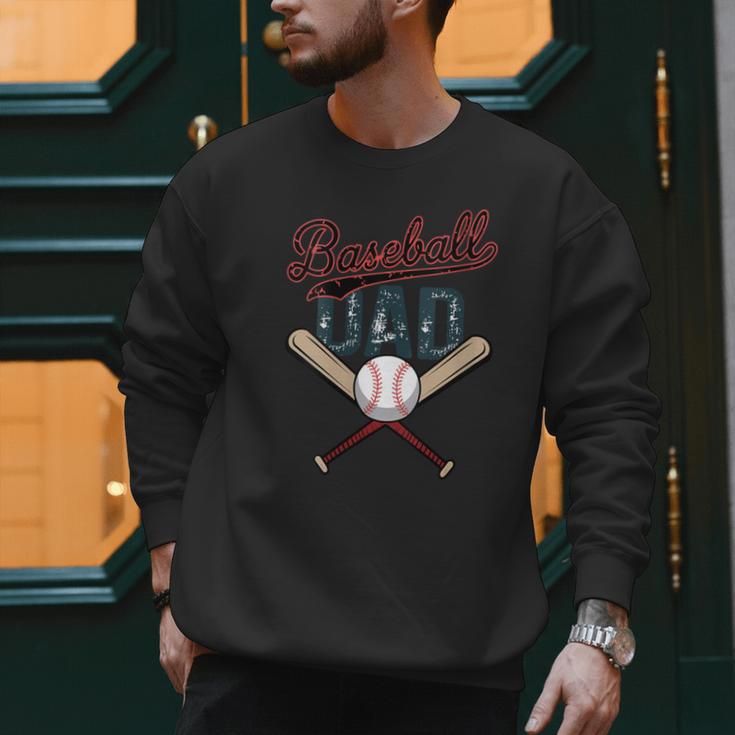 Vintage Baseball Dad Father's Day Birthday Matching Family Men Sweatshirt Vintage Baseball Dad Father's Day Birthday Matching Family Men Sweatshirt
