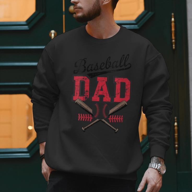 Vintage Baseball Dad Father's Day Game Day Toddlers Men Sweatshirt Vintage Baseball Dad Father's Day Game Day Toddlers Men Sweatshirt