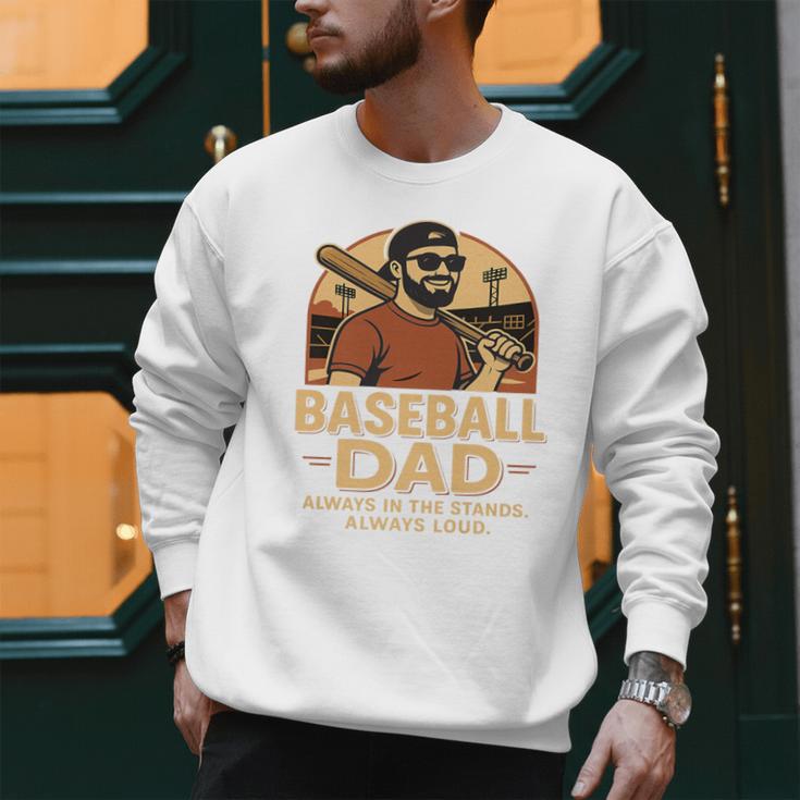 Baseball Dad – Always In The Stands Always Loud Retro Premium Men Sweatshirt