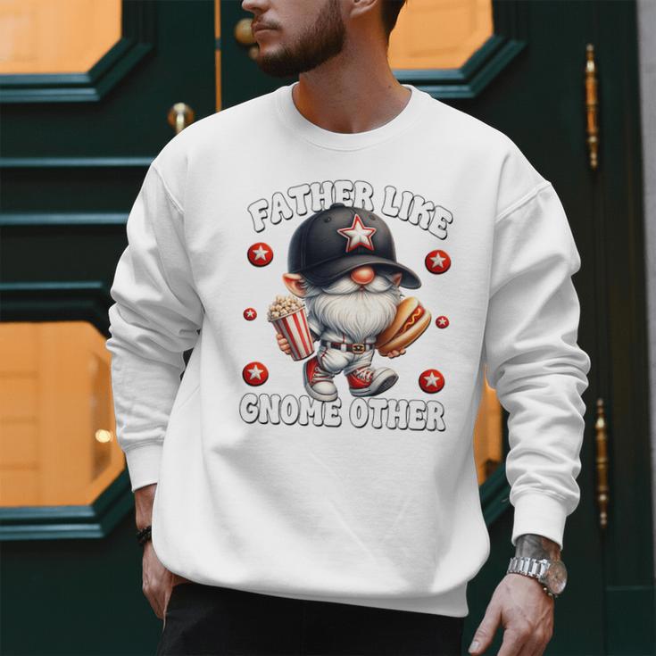 Baseball Dad Saying Hot Dog Gnome Pun For Fathers Day Premium Tri-Blend Men Sweatshirt Baseball Dad Saying Hot Dog Gnome Pun For Fathers Day Premium Tri-Blend Men Sweatshirt