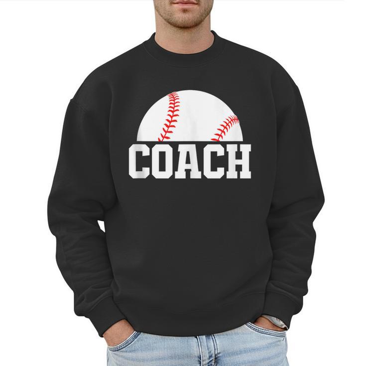 Baseball Coach Little League Baseball Dad Athletic Sports Men Sweatshirt