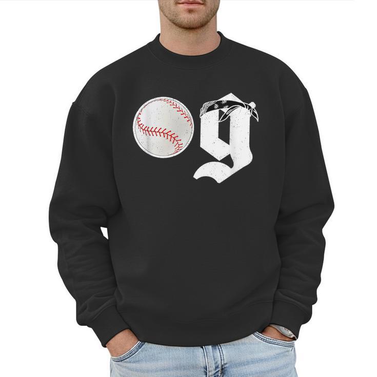 Baseball Dad Coach Old Head OG Old School Baller Men Sweatshirt