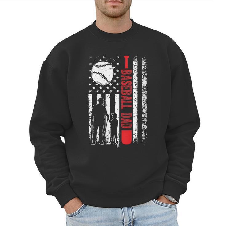Baseball Dad Father And Son Baseball Love Men Sweatshirt
