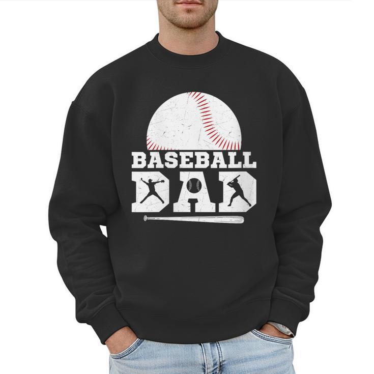 Baseball Dad Father Sport Fan Men Sweatshirt
