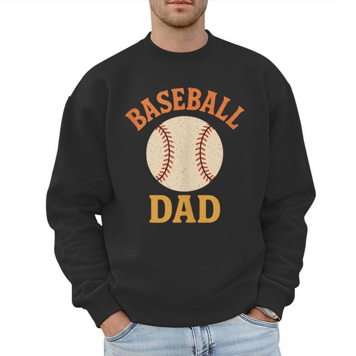 Baseball Dad Retro Vintage Father's Day Men Sweatshirt