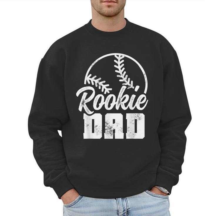 Baseball Dad Softball Game Rookie Dad Baseball Men Sweatshirt