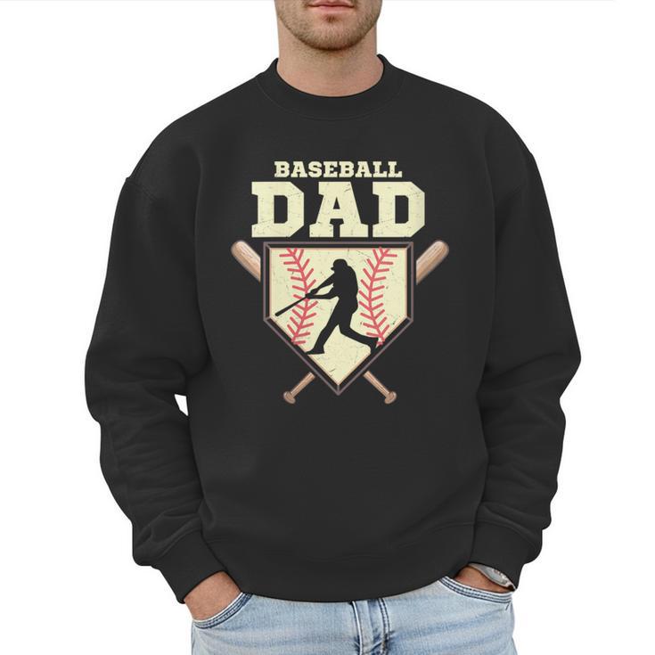 Baseball Dad Sport Fan Father Men Sweatshirt