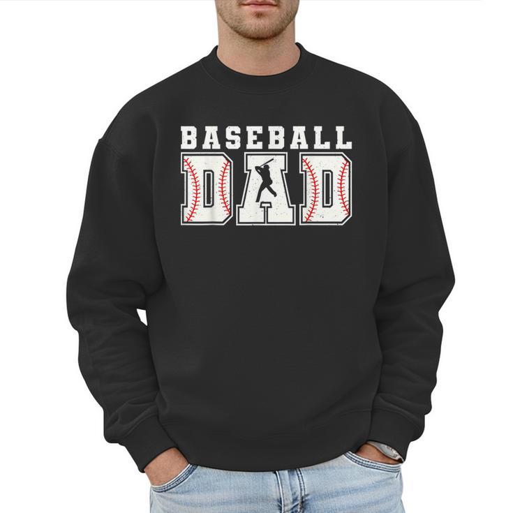Baseball Dad Sport Happy Fathers Day Boys Kids Men Sweatshirt
