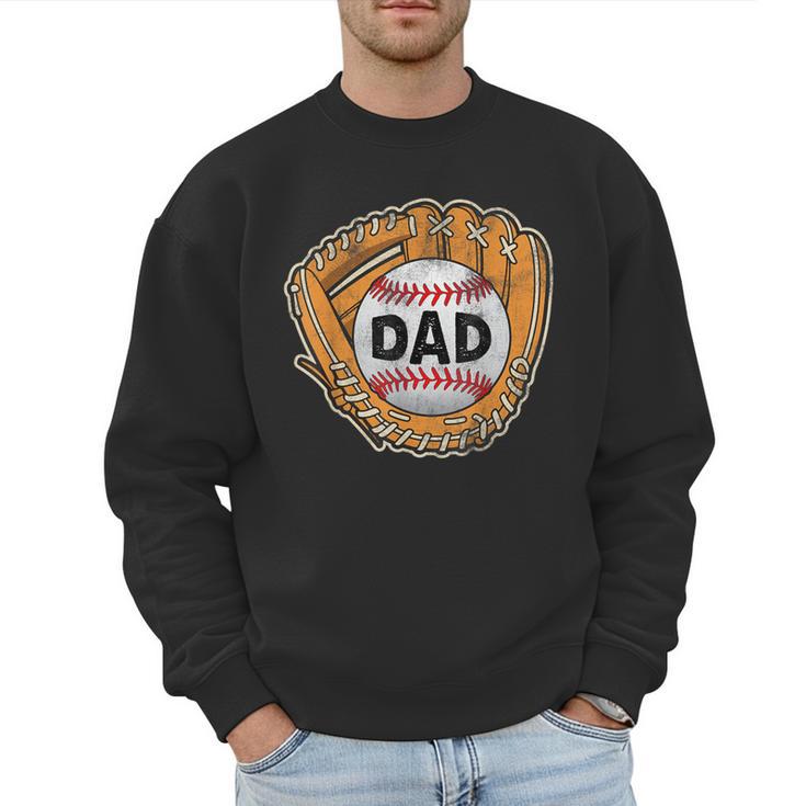 Baseball Glove Father's Day Baseball Dad Men Sweatshirt