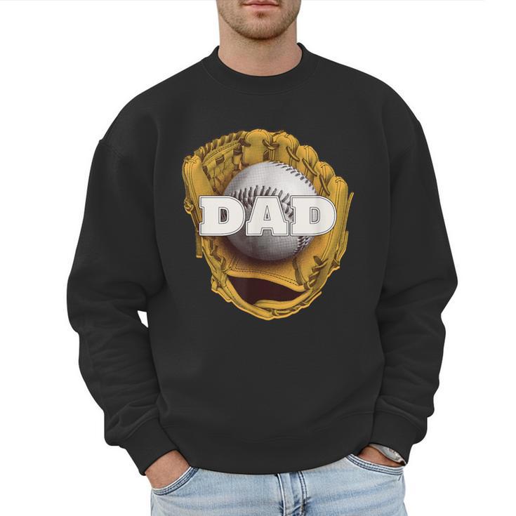 Baseball Sports Baseball Dad Men Sweatshirt