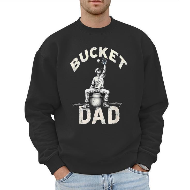 Bucket Dad Baseball Daddy Men Sweatshirt