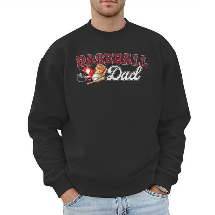 Cheer Baseball Dad My Favorite Cheerleader Calls Me Dad Red Men Sweatshirt