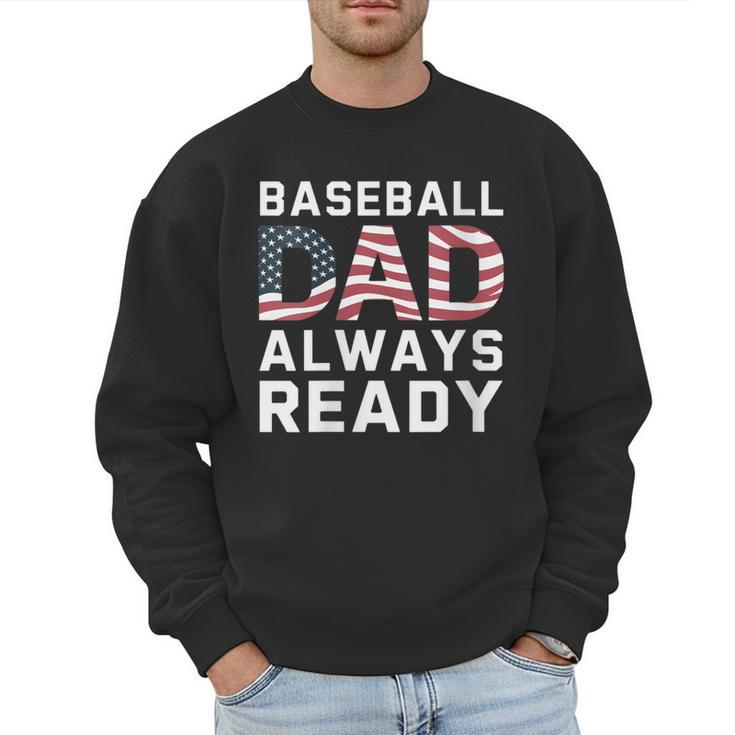 Homerun Baseball Dad Baseball Lovers Father Fathers Day Men Sweatshirt