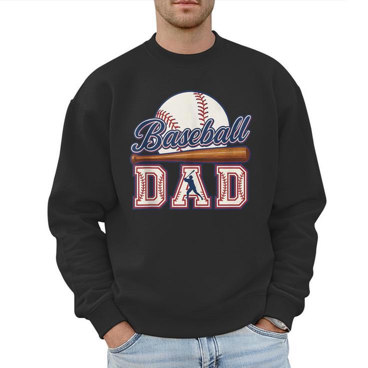 Retro Baseball Dad Father's Day Men Sweatshirt