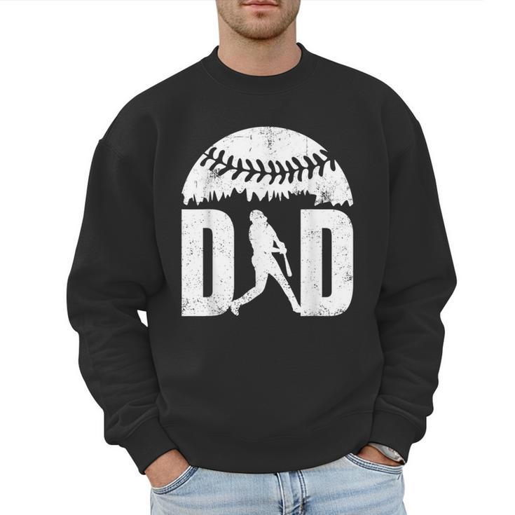 Vintage Baseball Dad Clothing Daddy Father's Day Men Sweatshirt