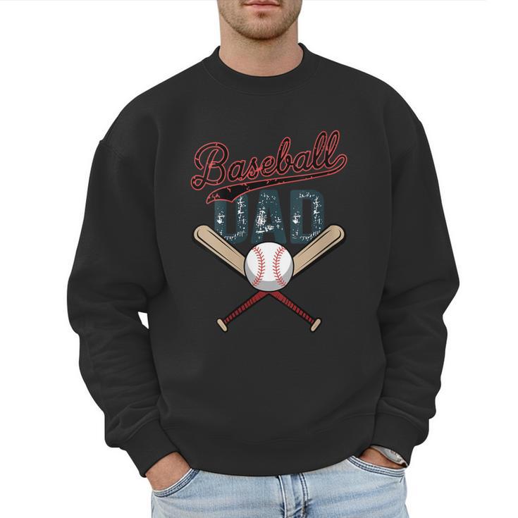 Vintage Baseball Dad Father's Day Birthday Matching Family Men Sweatshirt