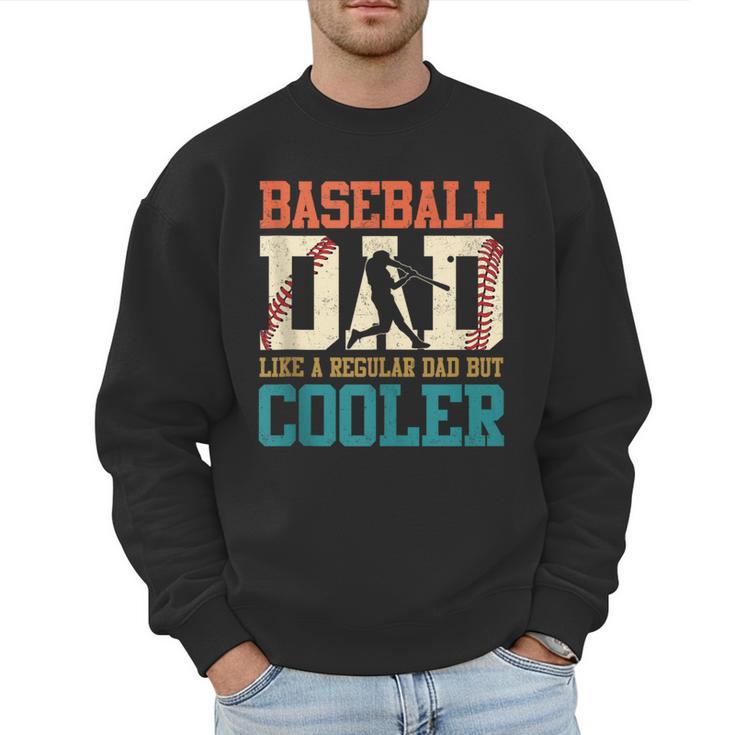 Vintage Baseball Dad Like a Regular Dad But Cooler Men Men Sweatshirt