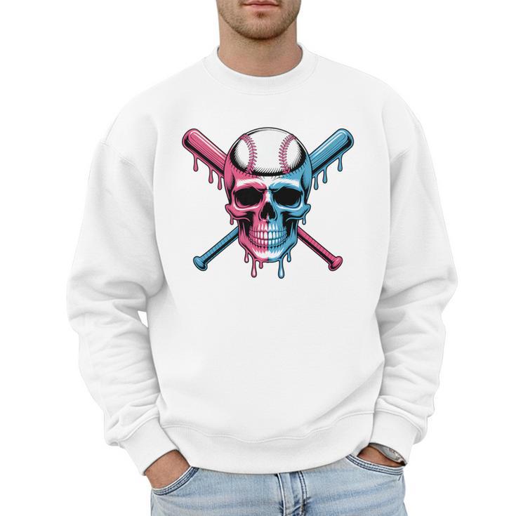 Cool Baseball Ice Cream Dripping Baseball Dad Baseball Lover Premium Men Sweatshirt